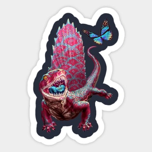 Dimetrodon with Butterfly Sticker